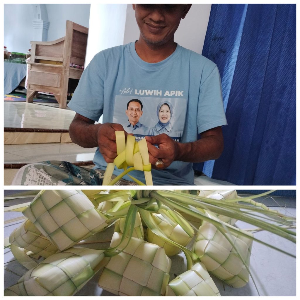 Mari bersama membuat ketupat Lebaran