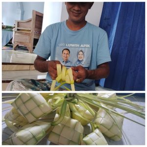 Mari bersama membuat ketupat Lebaran