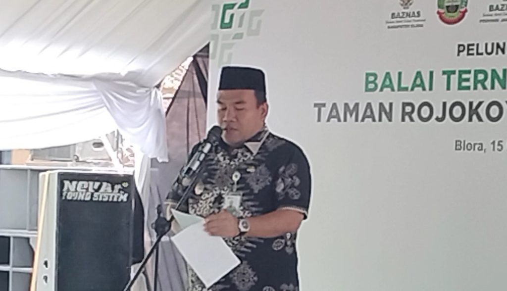Bupati Blora hadiri  peluncuran Baznas Taman Rojokoyo manunggal Desa Temulus