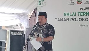 Bupati Blora hadiri  peluncuran Baznas Taman Rojokoyo manunggal Desa Temulus