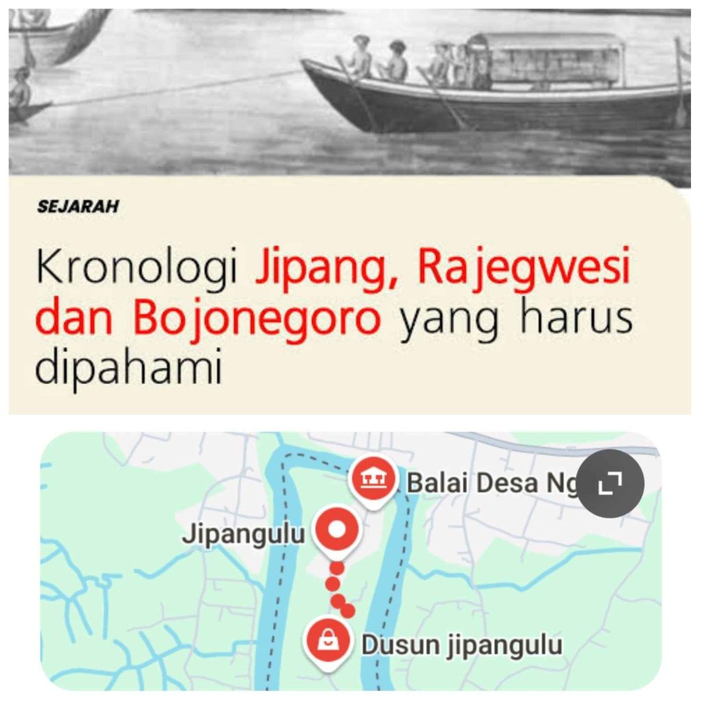 Jejak Nama Jipang di Bojonegoro ditemui di Dusun Jipangulu, Desa ngelo, Margomulyo.