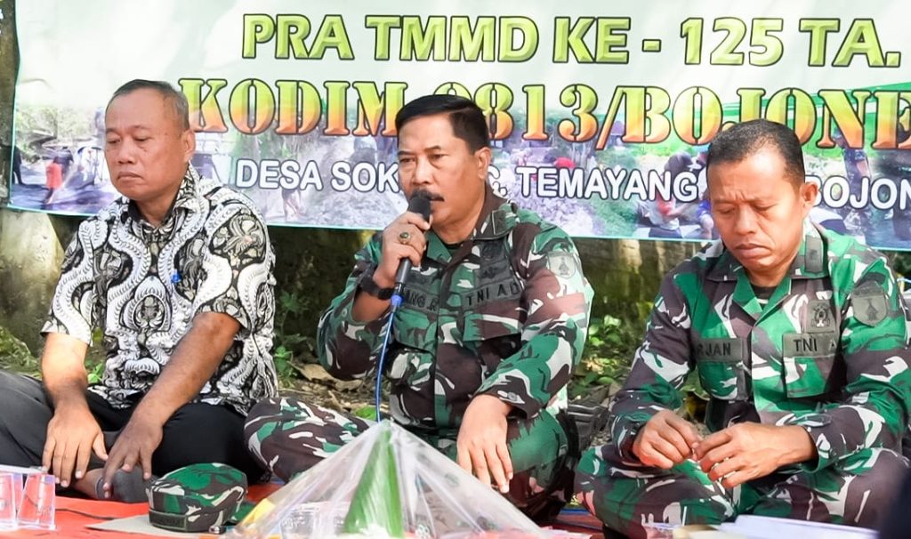 Pra- TMMD ke- 125 Bojonegoro di Desa Soko Temayang Telah Dimulai