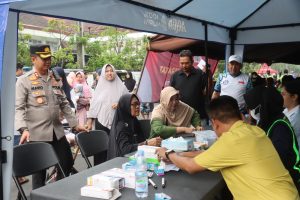 Sambut Hari Bhayangkara ke-79, Polres Bojonegoro Gelar Layanan Publik di CFD