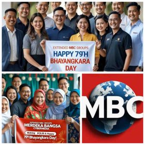 Segenap keluarga besar Redaksi MBC Groups Mengucapkan selamat Hari Bhayangkara ke-79